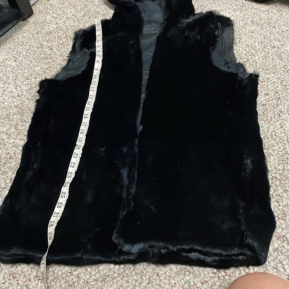 100% real fur long hooded vest - Picture 5 of 7